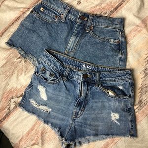 Distressed shorts